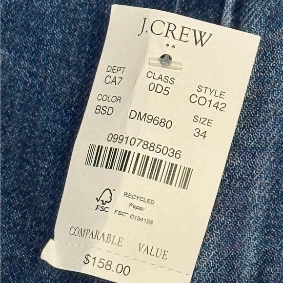 jcrew full length slim wide leg jean nwt - Picture 3 of 6